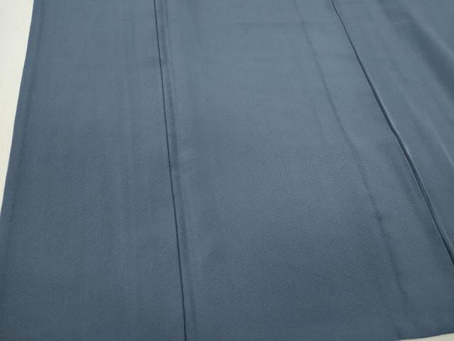 平和屋着物▽上質な色無地 単衣 御召御納戸 正絹 逸品 CAAV0957ou