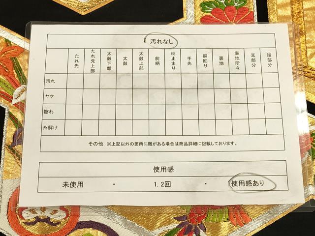 平和屋着物◎六通柄袋帯 唐織 花鳥毘沙門亀甲 黒地 金銀糸 正絹 逸品 CAAV3438ft
