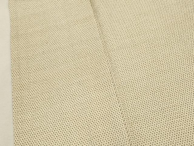 平和屋着物▽本塩沢 単衣 蚊絣 正絹 逸品 CAAV3711dy