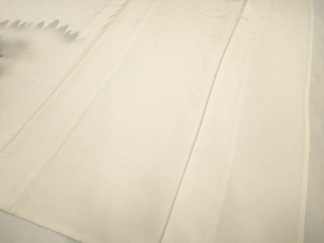 平和屋着物▽訪問着 単衣 手描き 風景文 正絹 逸品 CAAV3743dy