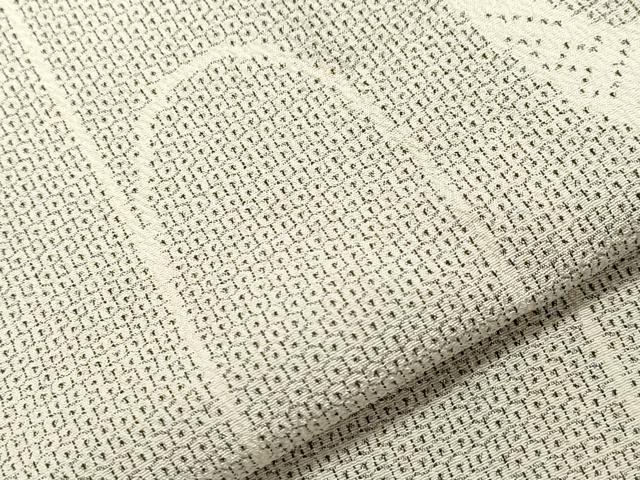 平和屋着物▽本塩沢 単衣 110亀甲 吉祥文 正絹 逸品 CAAV3758dy