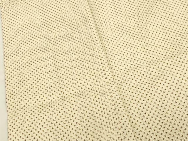 平和屋着物▽本塩沢 単衣 蚊絣 正絹 逸品 CAAV3761dy