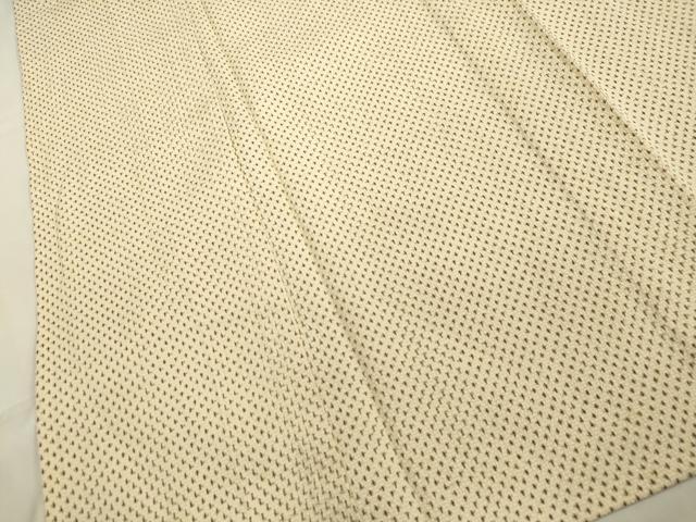 平和屋着物▽本塩沢 単衣 蚊絣 正絹 逸品 CAAV3761dy