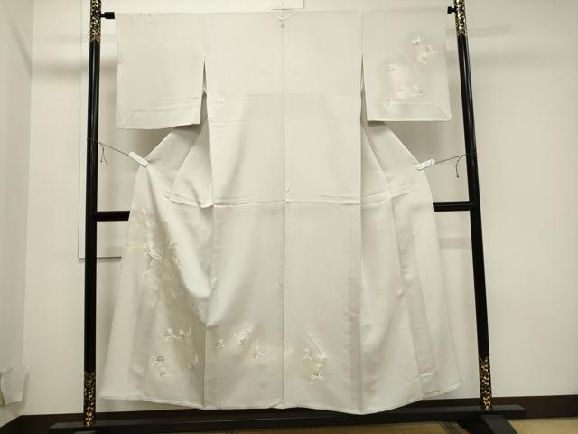 平和屋着物▽訪問着 単衣 舞花文 暈し染め 金銀彩 正絹 逸品 CAAV3765dy