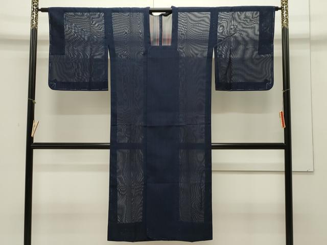 平和屋着物▽道行コート スリーシーズン 春夏秋 塵除け 紗 縞 正絹 逸品 未使用 CAAV3807dy