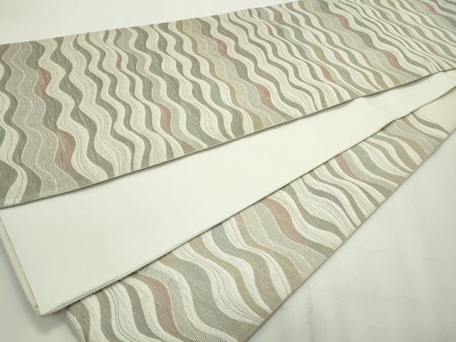 平和屋着物◎六通柄袋帯 流水文 正絹 逸品 CAAV4384in