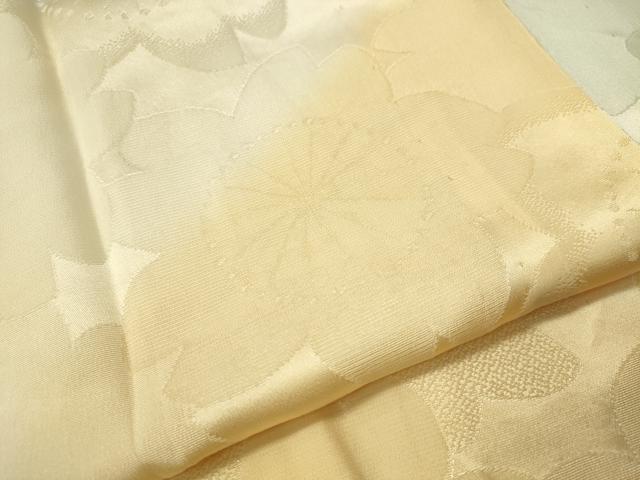 平和屋着物●振袖用長襦袢 無双仕立て 舞桜地紋 暈し染め 半衿刺繍 正絹 逸品 CAAV4691vp
