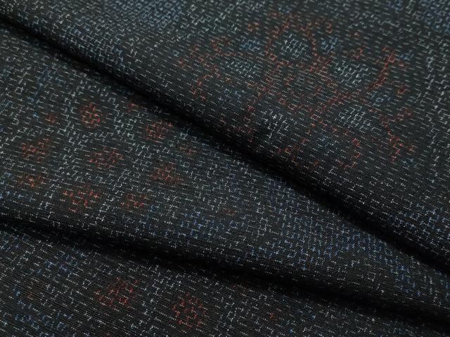 平和屋着物●上質な紬 舞花文 正絹 逸品 CAAV4760vp