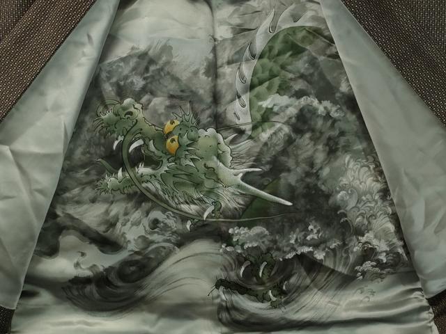 平和屋着物●男性 本場大島紬 アンサンブル 絣文様 正絹 逸品 CAAV4773vp