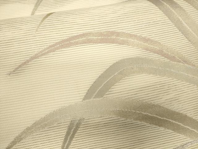 平和屋着物*夏物 六通柄袋帯 芝草文 金糸 正絹 逸品 CAAV5073eg