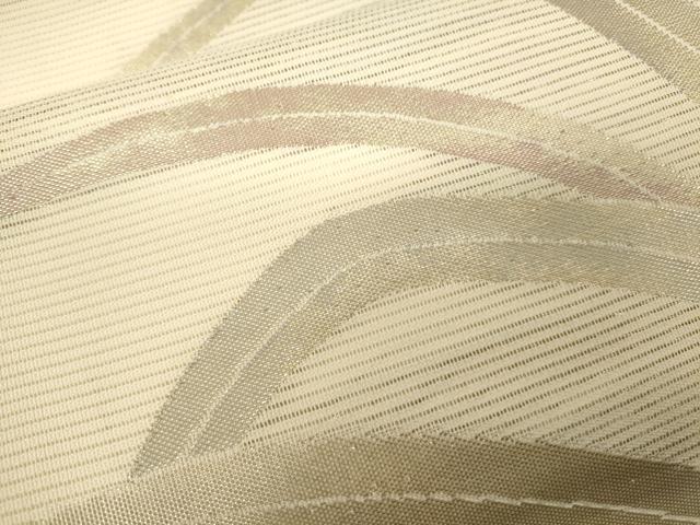 平和屋着物*夏物 六通柄袋帯 芝草文 金糸 正絹 逸品 CAAV5073eg