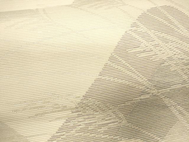 平和屋着物*夏物 六通柄袋帯 遠山草木文 銀糸 正絹 逸品 CAAV5113eg