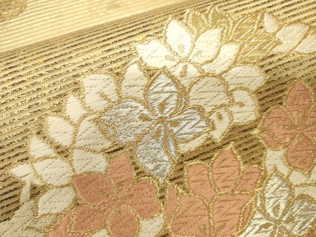 平和屋着物*夏物 六通柄袋帯 唐織 夏風さそう 金銀糸 正絹 逸品 CAAV5136eg
