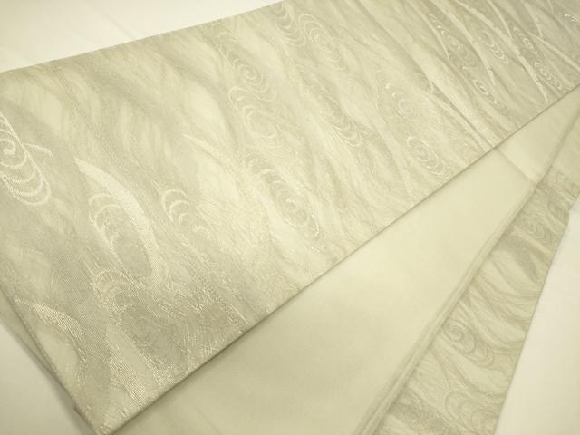 平和屋着物*夏物 六通柄袋帯 流水雪芝文 金銀糸 正絹 逸品 CAAV5141eg