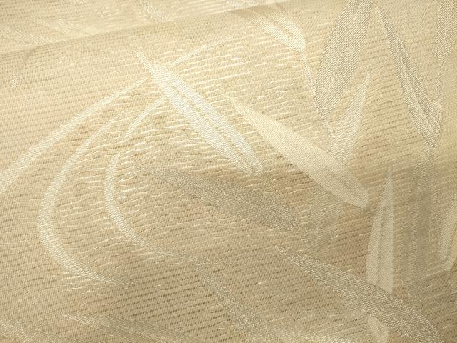 平和屋着物*夏物 六通柄袋帯 流水笹文 金銀糸 正絹 逸品 CAAV5150eg