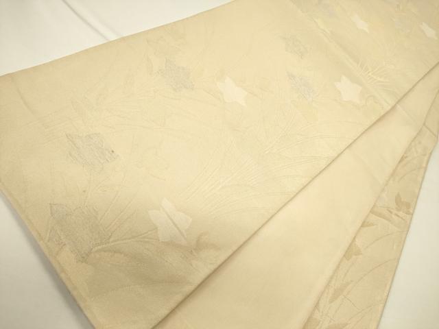 平和屋着物*夏物 六通柄袋帯 草花文 金銀糸 正絹 逸品 CAAV5171eg