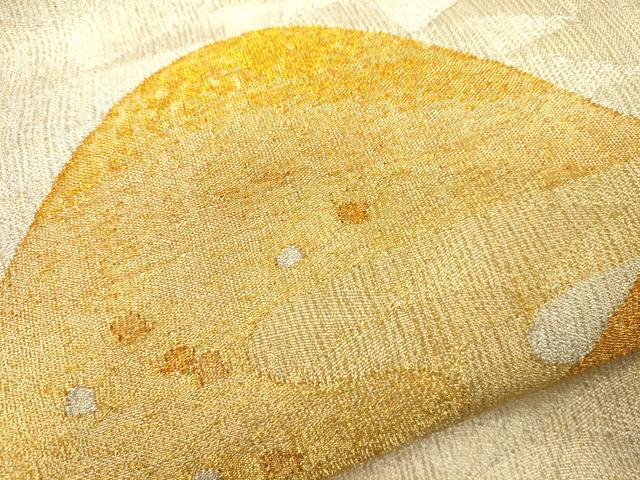 平和屋着物*夏物 太鼓柄袋帯 エ霞遠山文 金銀糸 正絹 逸品 CAAV5177eg