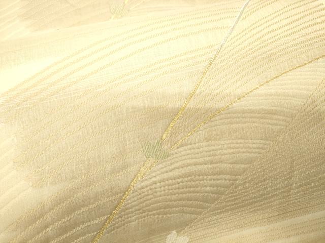 平和屋着物*夏物 六通柄袋帯 流水花文 金銀糸 正絹 逸品 CAAV5196eg