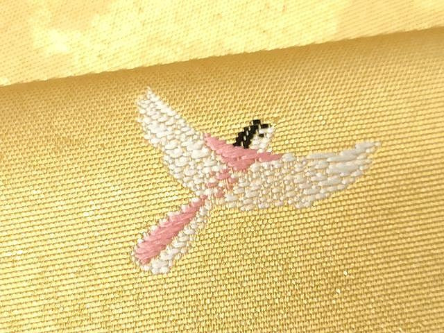 平和屋着物●西陣 長嶋成織物 六通柄袋帯 唐織 王朝優雅 瀞金錦 本金箔 正絹 逸品 CAAV5206yk