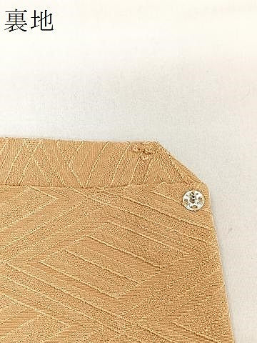 平和屋着物∞道行コート 天井地紋 洒落柿色 大丸扱い 正絹 逸品 CAAV5628id