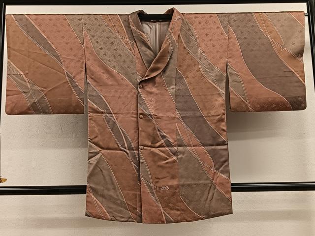 平和屋着物∞道中着 斜線紐文 正絹 逸品 CAAV5755id