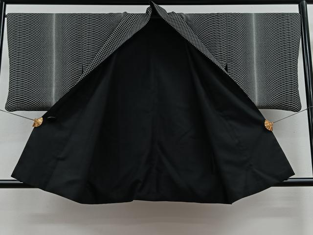 平和屋着物∞道中着 リバーシブル 幾何学文様 正絹 逸品 CAAV5756id
