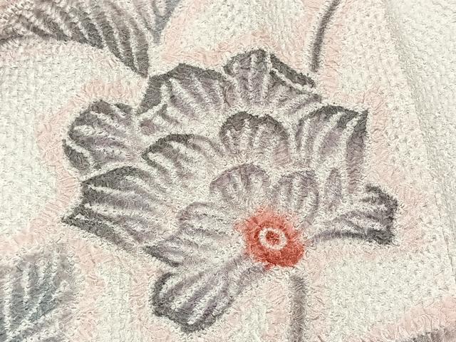 平和屋着物#羽織 総絞り 更紗花文 正絹 逸品 未使用 CAAV5792id