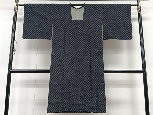 平和屋着物#道行コート 単衣 吉祥文 ロング丈 綿 CAAV5863id