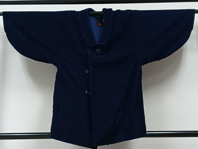 平和屋着物#和装コート ベロア 鉄紺色 CAAV5868id