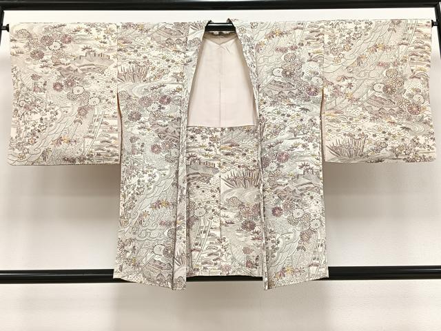 平和屋着物#羽織 御所解文 鬼しぼ縮緬 正絹 逸品 CAAV5894id