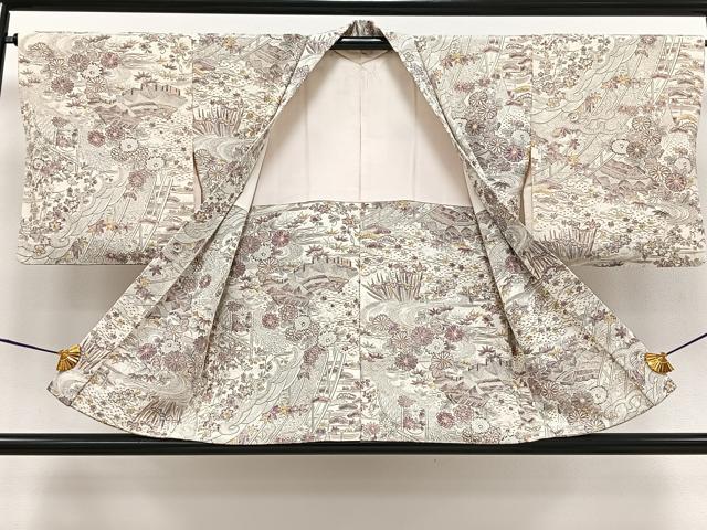 平和屋着物#羽織 御所解文 鬼しぼ縮緬 正絹 逸品 CAAV5894id