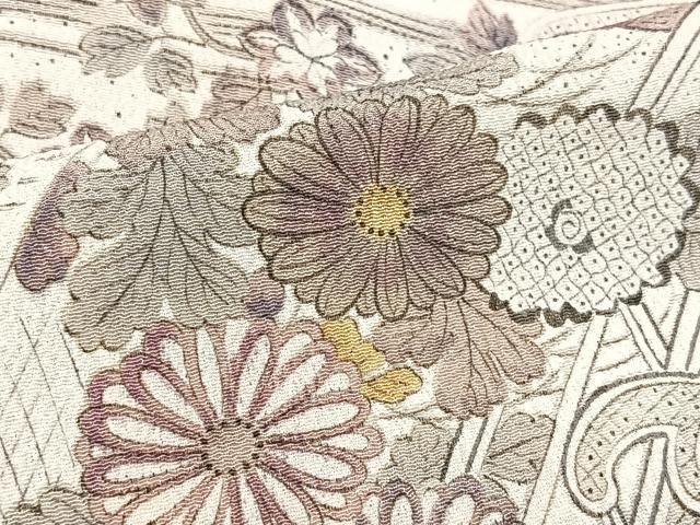 平和屋着物#羽織 御所解文 鬼しぼ縮緬 正絹 逸品 CAAV5894id