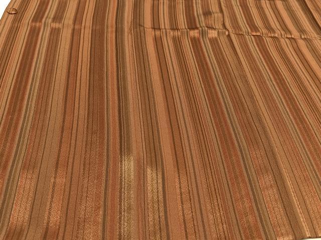 平和屋着物∞道行コート 縞 ロング丈 正絹 逸品 CAAV5917id