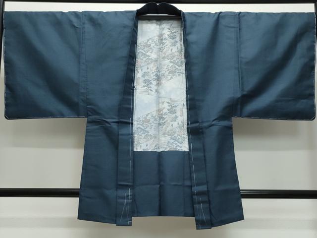 平和屋着物●男性 紬 アンサンブル 100亀甲 正絹 逸品 未使用 CAAV6431vf