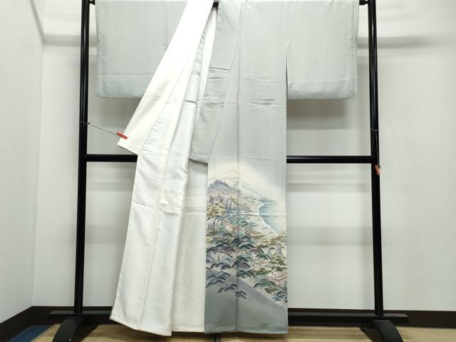 平和屋着物●十日町友禅作家 阿部佳雪 色留袖 九十九湾 暈し染め 正絹 逸品 CAAV6466vf