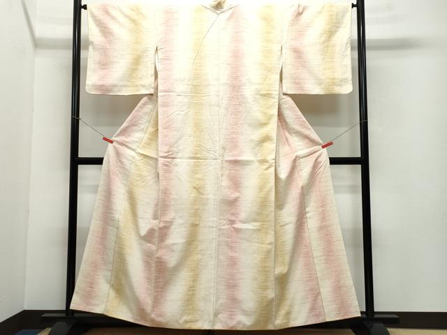 平和屋着物●上質な紬 霞文 正絹 逸品 CAAV6601vf