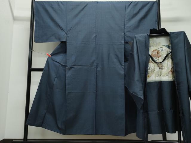 平和屋着物●男性 本場大島紬 アンサンブル 100亀甲 総詰め 正絹 逸品 CAAV6644vf