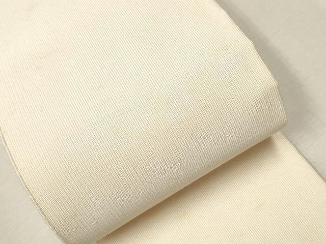 平和屋着物●男性 爪掻き本綴れ 角帯 生成色 正絹 逸品 CAAV7100hy