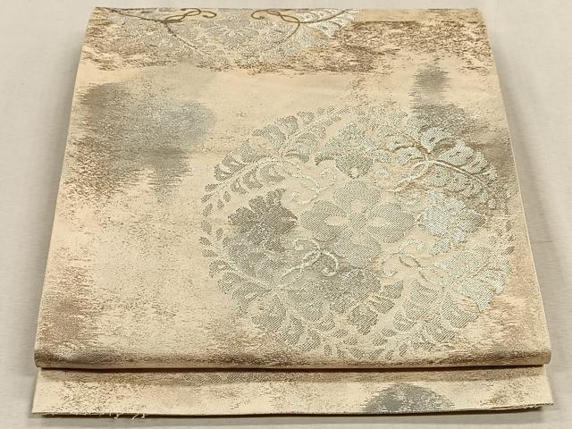平和屋着物◎六通柄袋帯 花丸文 正絹 逸品 CAAV7516qv