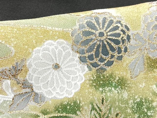 平和屋着物■豪華黒留袖 駒刺繍 風景花文 正絹 逸品 CAAV8184xe