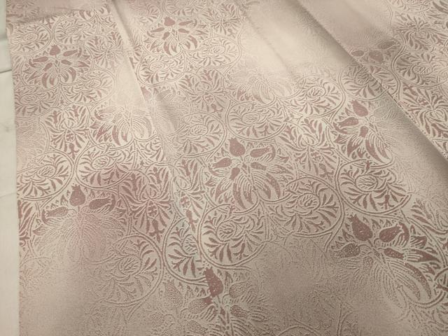 平和屋着物▽上質な小紋 単衣 花唐草文 暈し染め 正絹 逸品 CAAV8880gh