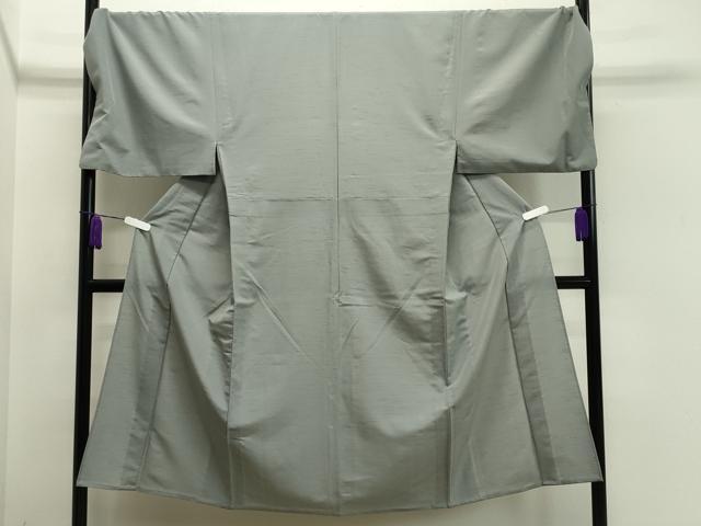 平和屋着物▽男性 色無地 単衣 灰青色 洗える着物 CAAV8985gh