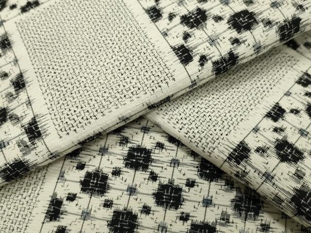 平和屋着物▽上質な紬 単衣 吉祥文 正絹 逸品 CAAV8989gh