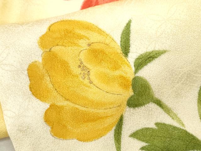 平和屋着物∵女の子 十三参り 子供 祝着 枝花文 暈し染め 金彩 逸品 CAAV9310ze