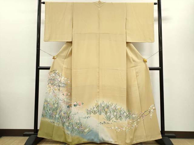 平和屋着物●豪華色留袖 作家物 鴛鴦風景花文 暈し染め 正絹 逸品 CAAV9356ze