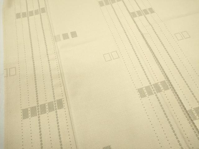 平和屋着物▽本塩沢 単衣 110亀甲 吉祥文 正絹 逸品 CAAV9420ze