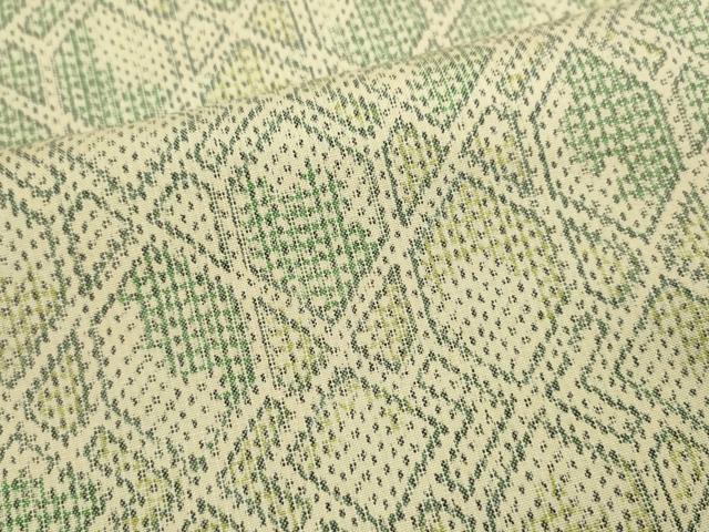 平和屋着物▽上質な紬 単衣 吉祥文 正絹 逸品 CAAV9423ze
