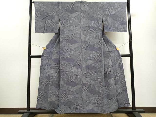 平和屋着物▽江戸小紋 単衣 作家物 寄せ小紋柄 正絹 逸品 CAAV9426ze