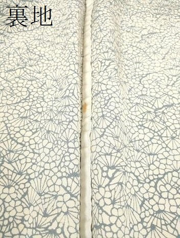 平和屋着物▽上質な小紋 単衣 枝梅文 正絹 逸品 CAAV9429ze
