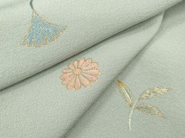 平和屋着物▽豪華色留袖 単衣 総刺繍 駒刺繍 舞花文 金彩 正絹 逸品 CABH7622ze